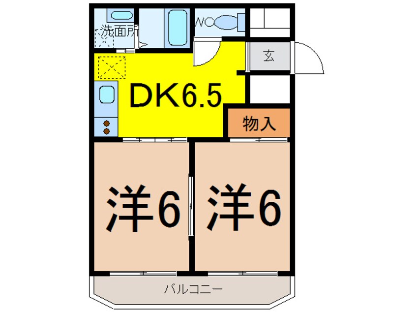 間取図 常磐線（東北地方）/相馬駅 徒歩17分 3階 築24年