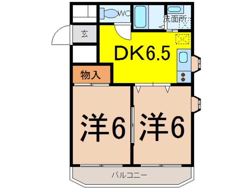 間取図 常磐線（東北地方）/相馬駅 徒歩17分 4階 築24年