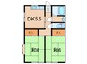 常磐線（東北地方）/相馬駅 徒歩14分 1階 築35年 2DKの間取り