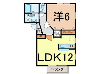 間取図 常磐線（東北地方）/相馬駅 徒歩8分 1階 築22年