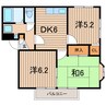 常磐線（東北地方）/相馬駅 徒歩20分 2階 築27年 3DKの間取り