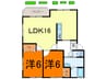 常磐線（東北地方）/相馬駅 徒歩16分 3階 築19年 2LDKの間取り
