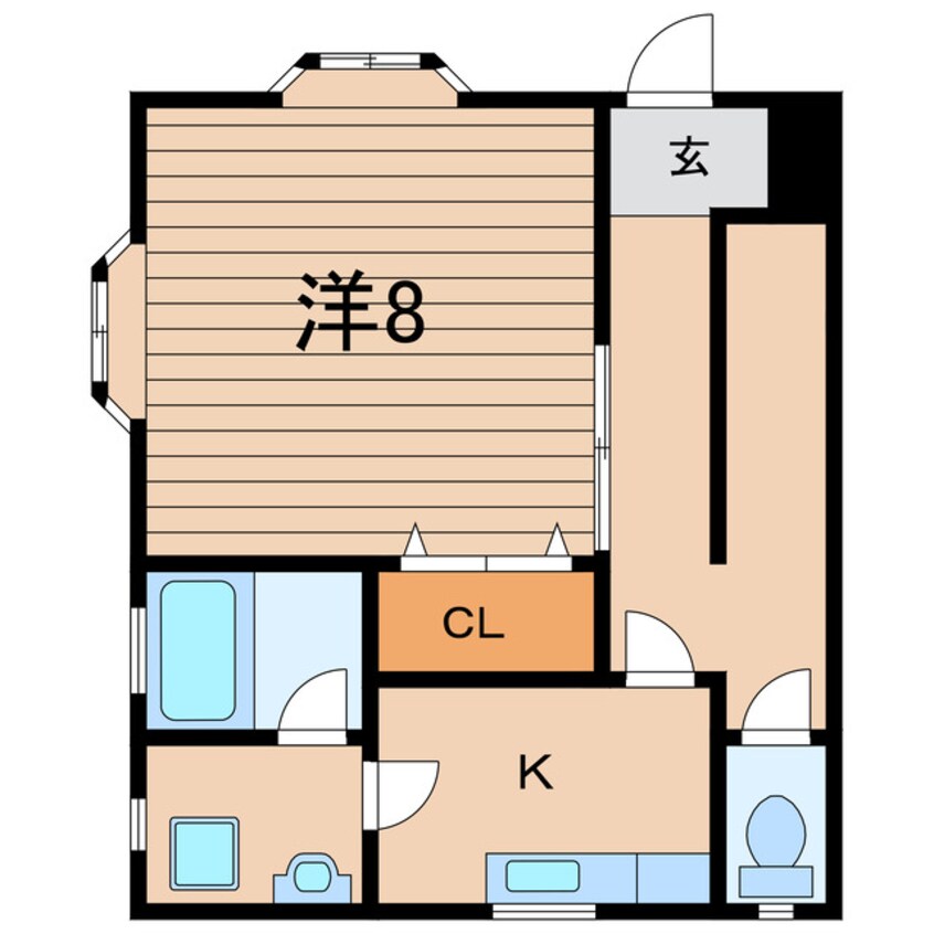 間取図 常磐線（東北地方）/相馬駅 徒歩19分 1階 築22年