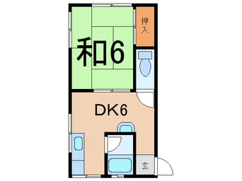 間取図 常磐線（東北地方）/鹿島駅 徒歩8分 1階 築38年