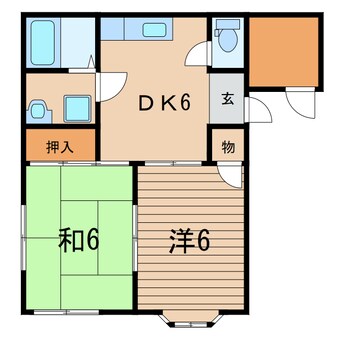 間取図 常磐線（東北地方）/相馬駅 車移動　5分3km 1階 築31年