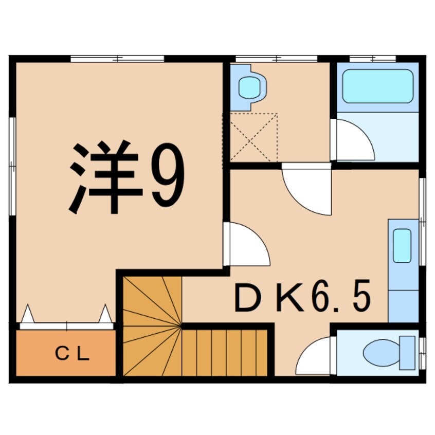 間取図 常磐線（東北地方）/相馬駅 徒歩15分 2階 築26年