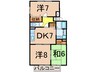 常磐線（東北地方）/相馬駅 徒歩8分 2階 築25年 3DKの間取り