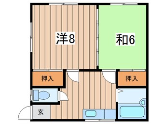 間取図 常磐線（東北地方）/相馬駅 徒歩14分 2階 築29年