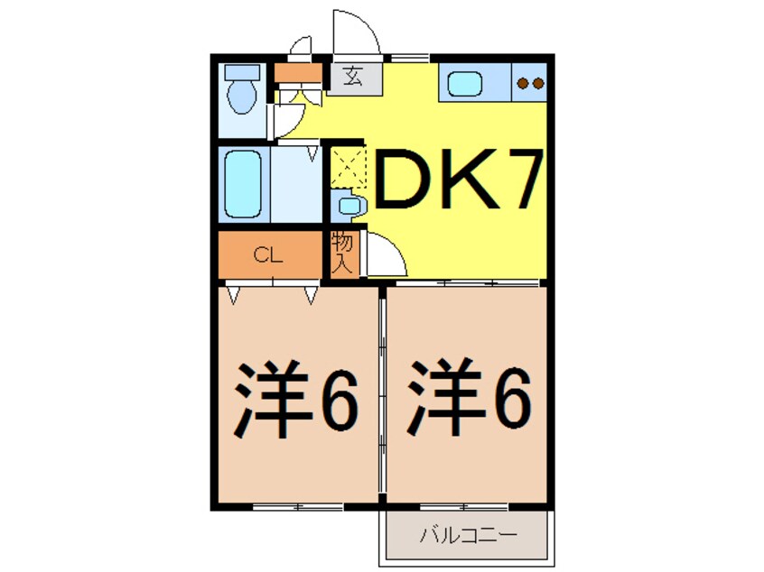 間取図 阿武隈急行/北丸森駅 徒歩5分 1階 築27年