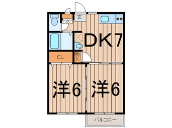 間取図 阿武隈急行/北丸森駅 徒歩5分 2階 築27年