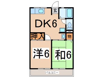 間取図 常磐線（東北地方）/相馬駅 車移動　7分4.5km 2階 築31年