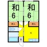 常磐線（東北地方）/相馬駅 徒歩16分 2階 築36年 2Kの間取り