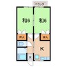 常磐線（東北地方）/相馬駅 徒歩16分 1階 築36年 2Kの間取り