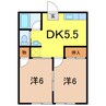 常磐線（東北地方）/相馬駅 徒歩16分 1階 築26年 2DKの間取り