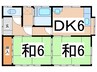 常磐線（東北地方）/相馬駅 徒歩26分 1階 築40年 2DKの間取り