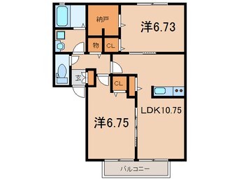 間取図 常磐線（東北地方）/相馬駅 徒歩10分 1階 築9年