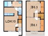 常磐線（東北地方）/逢隈駅 徒歩22分 1-2階 築10年 2LDKの間取り
