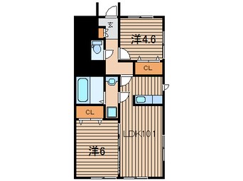 間取図 常磐線（東北地方）/日立木駅 徒歩30分 1階 築9年