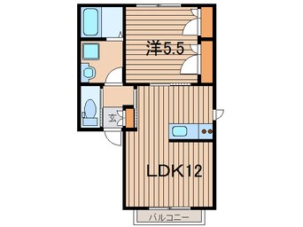 間取図 常磐線（東北地方）/相馬駅 徒歩29分 2階 築8年