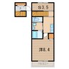 常磐線（東北地方）/相馬駅 車移動 2階 築9年 1SKの間取り