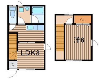 間取図 常磐線（東北地方）/相馬駅 徒歩27分 1-2階 築7年