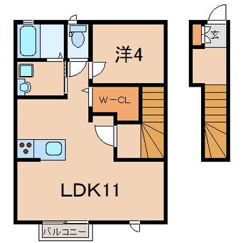 間取図 常磐線（東北地方）/相馬駅 車移動　12分6.8km 2階 築6年