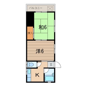 間取図 常磐線（東北地方）/小高駅 徒歩17分 1階 築31年