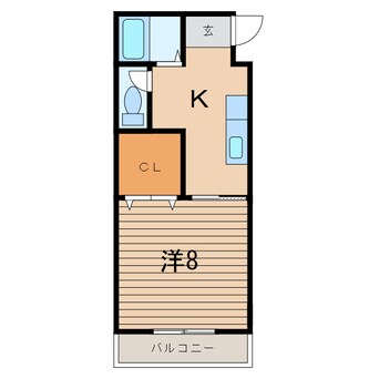 間取図 常磐線（東北地方）/相馬駅 徒歩6分 2階 築11年