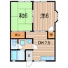 常磐線（東北地方）/相馬駅 車移動 1階 築32年 2DKの間取り