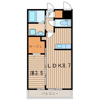 間取図 常磐線（東北地方）/相馬駅 徒歩23分 3階 築5年