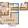常磐線（東北地方）/相馬駅 徒歩17分 2階 築20年 1LDKの間取り