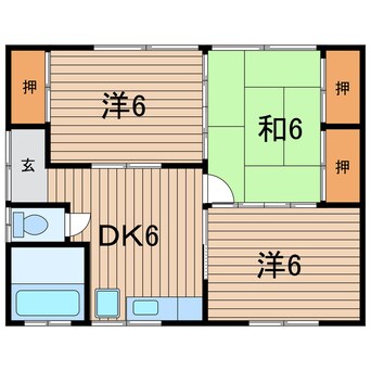 間取図 桜ヶ丘貸家