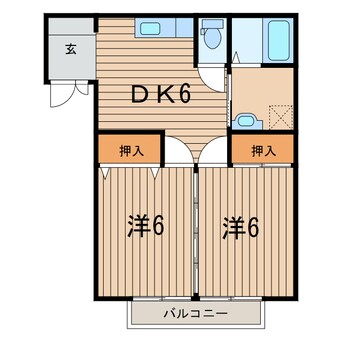 間取図 常磐線（東北地方）/相馬駅 徒歩10分 1階 築18年