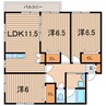 常磐線（東北地方）/相馬駅 徒歩15分 2階 築20年 3LDKの間取り