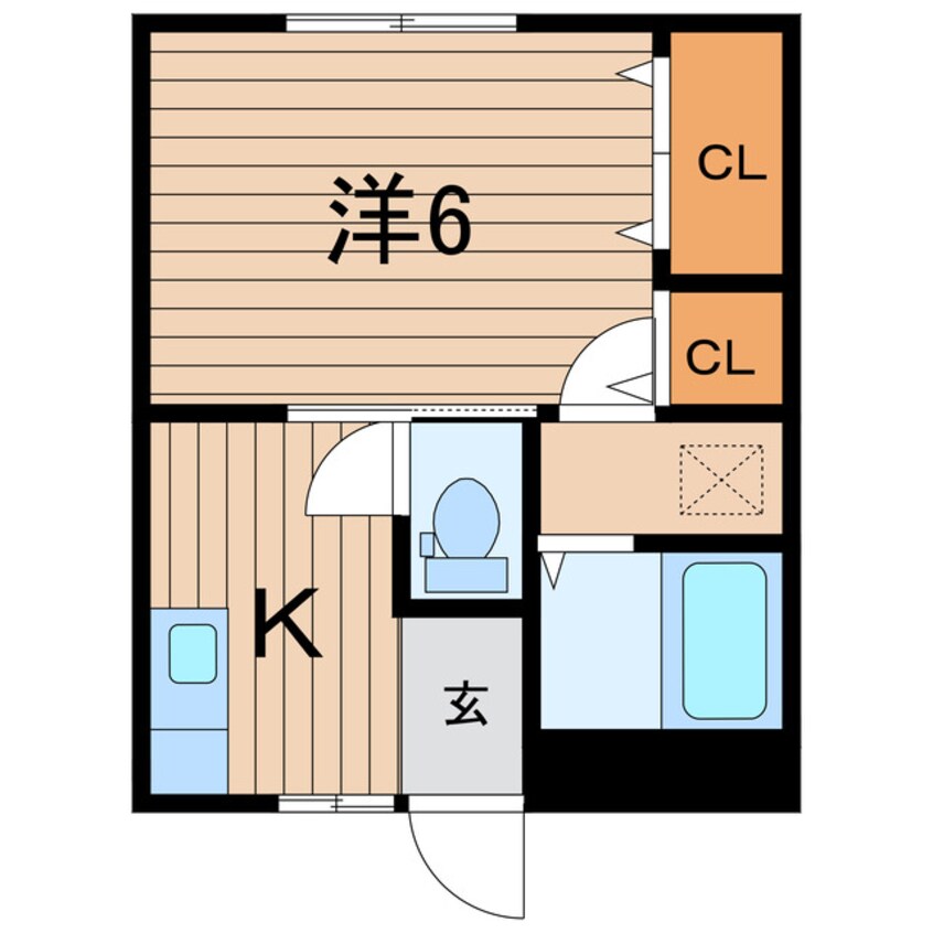 間取図 常磐線（東北地方）/相馬駅 徒歩20分 1階 築6年