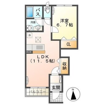 間取図 常磐線（東北地方）/相馬駅 徒歩18分 1階 築9年