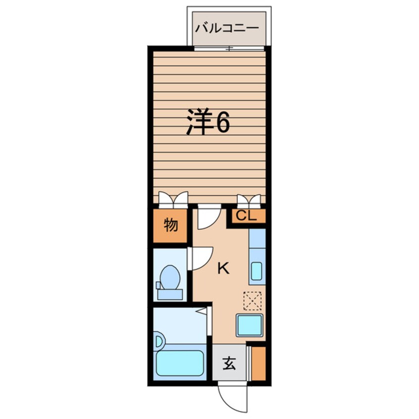 間取図 常磐線（東北地方）/鹿島駅 徒歩13分 2階 築25年