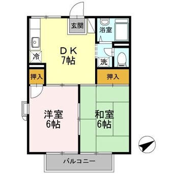 間取図 常磐線（東北地方）/相馬駅 徒歩23分 1階 築35年