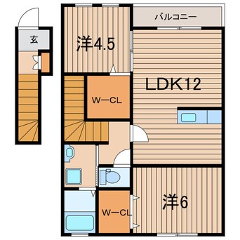 間取図 常磐線（東北地方）/相馬駅 徒歩28分 2階 築9年