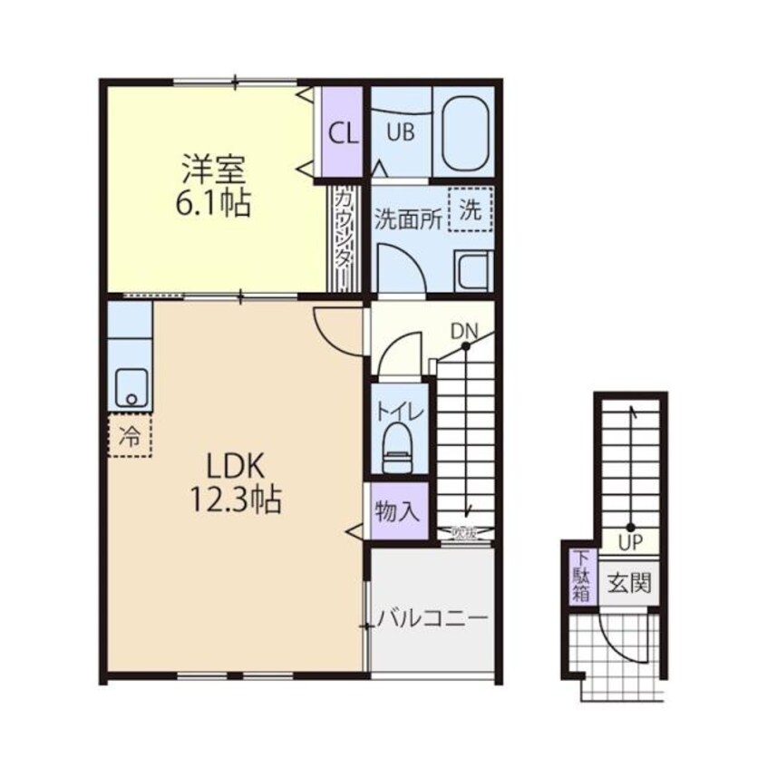間取図 常磐線（東北地方）/相馬駅 徒歩13分 2階 1年未満