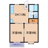ファミーユ新倉敷 2DKの間取り