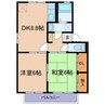 ロイヤルパレス新倉 2DKの間取り