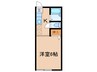 爪崎サンプラザ 1Kの間取り