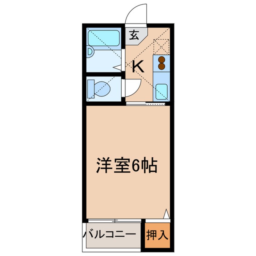 間取図 玉島長尾ハイツA・B