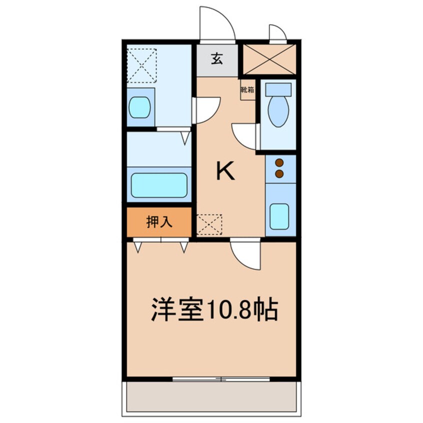 間取図 マリベール新倉敷