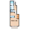 トップライン 1Rの間取り