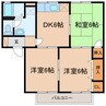 セジュールＭＫ 3DKの間取り