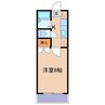 エトワール21新倉敷 1Kの間取り
