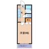 エトワール21新倉敷 1Kの間取り