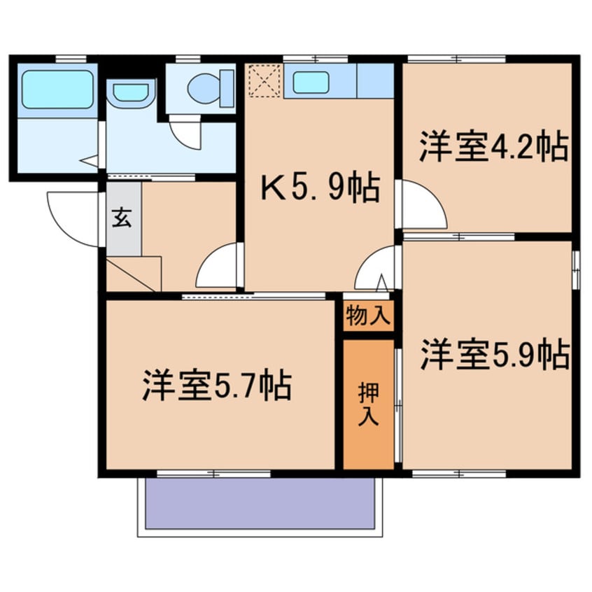 間取図 ピュア　チェーレ